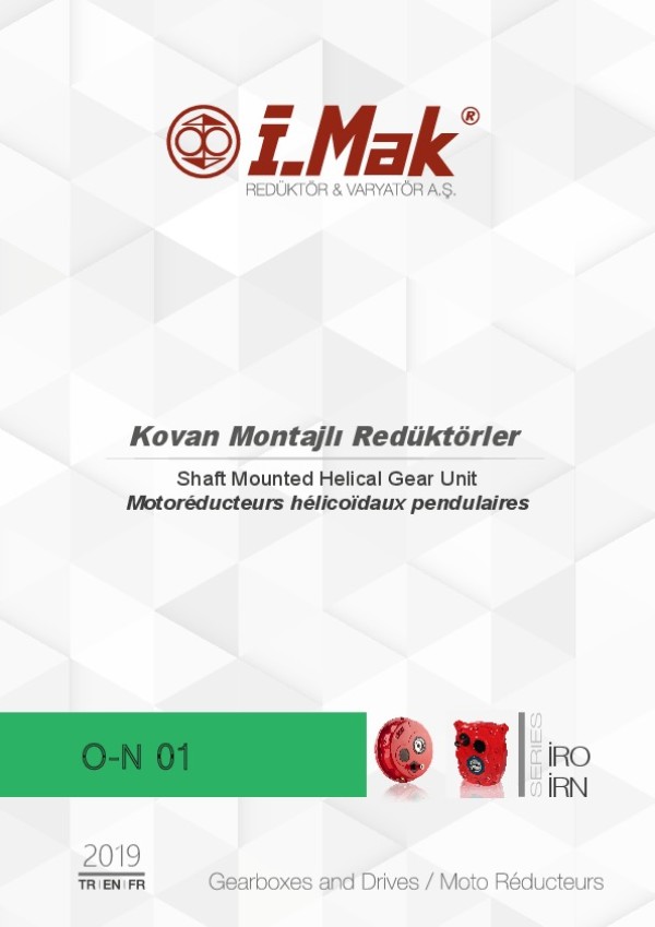 Kovan Montajlı Redüktörler 2019