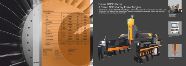 5 Eksen CNC Gantry Freze Tezgahı